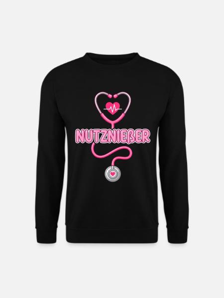 NUTZNIEẞER Lustiges Pflege Krankenschwester Arzt M - Unisex Pullover - Schwarz