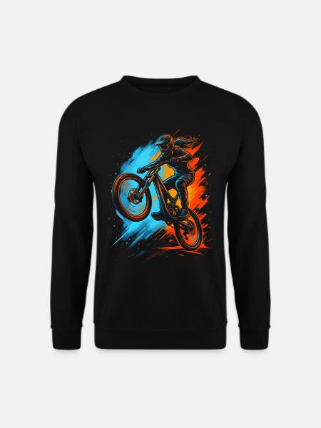 Downhill Bike Mountainbike Mädchen Damen MTB - Unisex Pullover - Schwarz