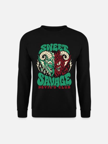 Sweet Savage Devil´s Club 666 - Halloween - Unisex Pullover - Schwarz