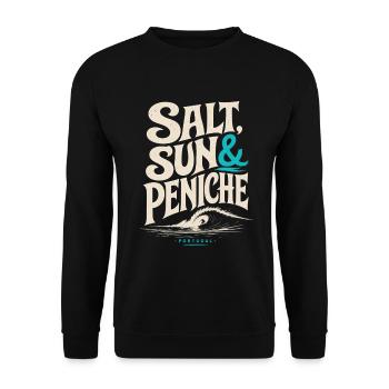 Salt Sun & Peniche - Unisex Pullover - Schwarz - Vorne - Alina (178cm) & Michal (187cm)