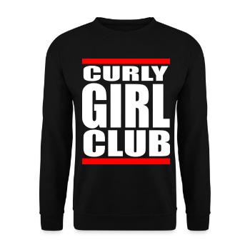 Curly Hair Club Proud Natural Locken - Unisex Pullover - Schwarz - Vorne - Alina (178cm) & Michal (187cm)