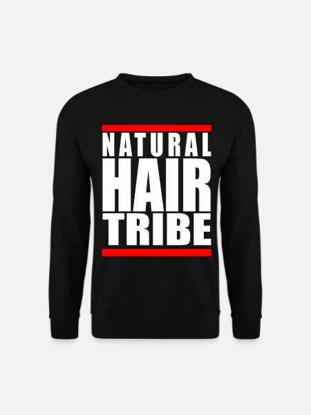 Natural Hair Tribe Afro Pride Squad Geschenk - Unisex Pullover - Schwarz