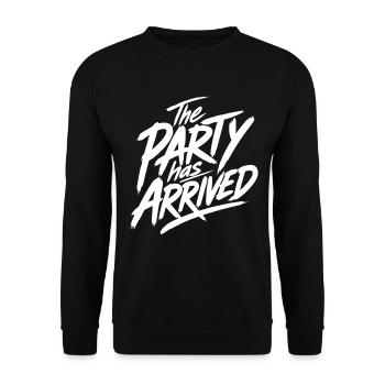 The Party Has Arrived - Unisex Pullover - Schwarz - Vorne - Alina (178cm) & Michal (187cm)