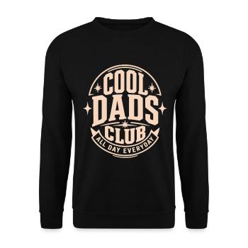 Cool Dads Club - Unisex Pullover - Schwarz - Vorne - Alina (178cm) & Michal (187cm)