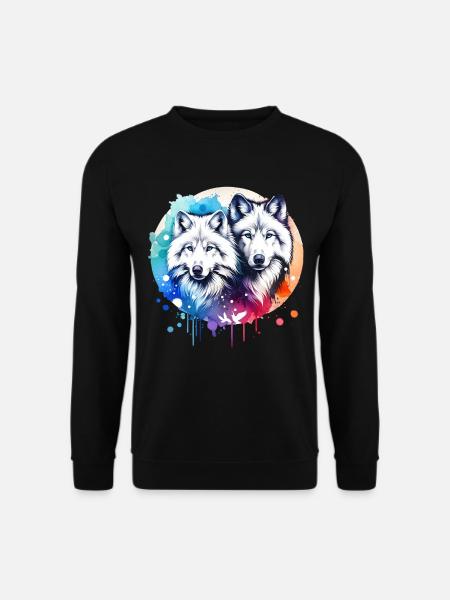 Polarwolf Geschenk - Unisex Pullover - Schwarz