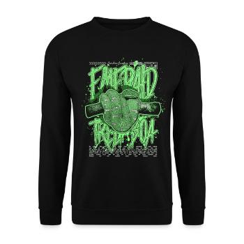 Smaragdbaumboa-Schlangenbesitzer und Reptilienhalter - Unisex Pullover - Schwarz - Vorne - Alina (178cm) & Michal (187cm)