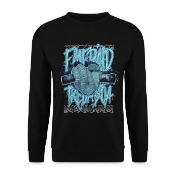 Smaragdbaumboa-Schlangenbesitzer und Reptilienhalter - Unisex Pullover - Schwarz - Vorne - Alina (178cm) & Michal (187cm)