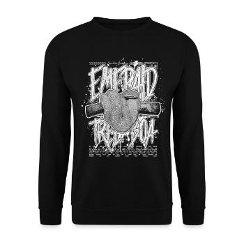 Smaragdbaumboa-Schlangenbesitzer und Reptilienhalter - Unisex Pullover - Schwarz - Vorne - Alina (178cm) & Michal (187cm)