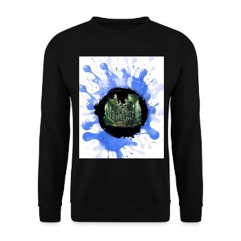 Leben-_Natur_-4500_x_5400- - Unisex Pullover - Schwarz - Vorne - Alina (178cm) & Michal (187cm)