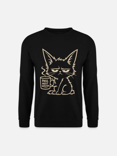 Pass Next Question - Unisex Pullover - Schwarz
