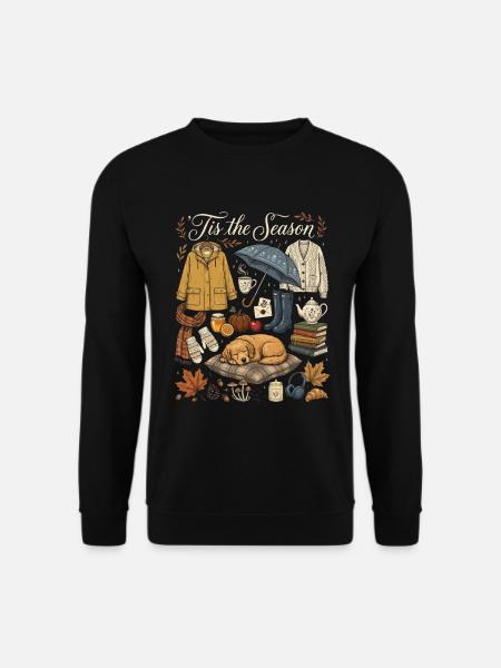Herbstzauber Kuscheloutfit - Unisex Pullover - Schwarz