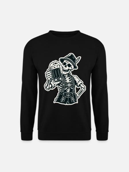 Bayerisches Skelett - Unisex Pullover - Schwarz
