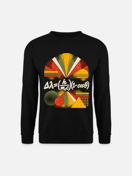 Compton-Streuung – Physikalische Gleichung - Unisex Pullover - Schwarz