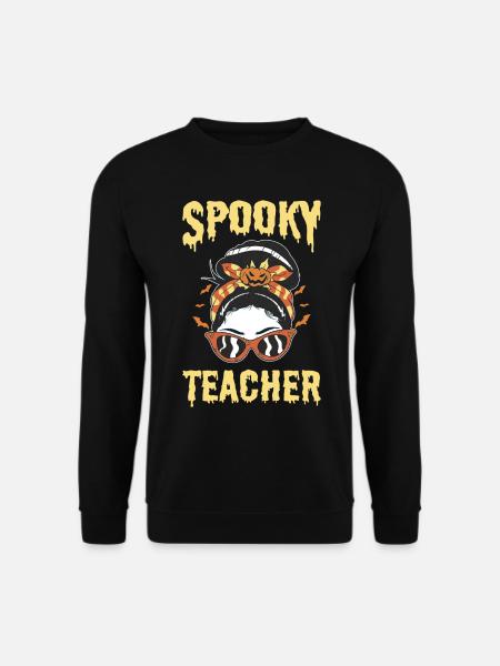 Spooky Teacher Halloween Kostüm Lehrerin - Unisex Pullover - Schwarz