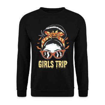 Girls Trip Halloween Kostüm Halloween-Party Hexen - Unisex Pullover - Schwarz - Vorne - Alina (178cm) & Michal (187cm)