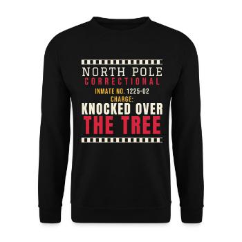 North Pole Correctional - Knocked Over The Tree - Unisex Pullover - Schwarz - Vorne - Alina (178cm) & Michal (187cm)