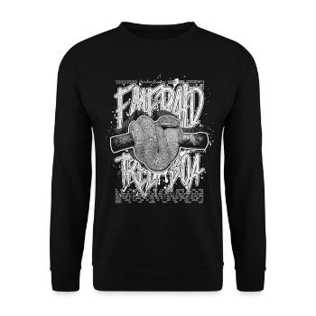 Smaragdbaumboa-Schlangenbesitzer und Reptilienhalter - Unisex Pullover - Schwarz - Vorne - Alina (178cm) & Michal (187cm)