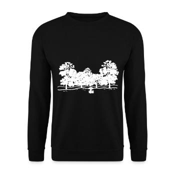 Cueilleur de champignons Champignons Chercheurs de champignons Idée cadeau - Sweat-shirt Unisexe - noir - Devant - Alina (178cm) & Michal (187cm)