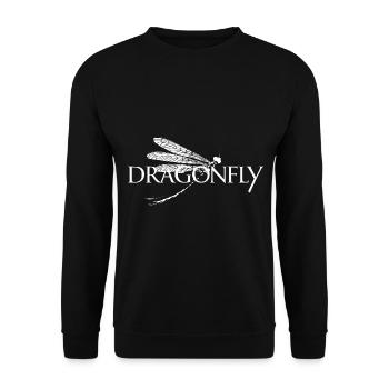 Libellen Dragonfly für einen Insektenliebhaber - Unisex Pullover - Schwarz - Vorne - Alina (178cm) & Michal (187cm)