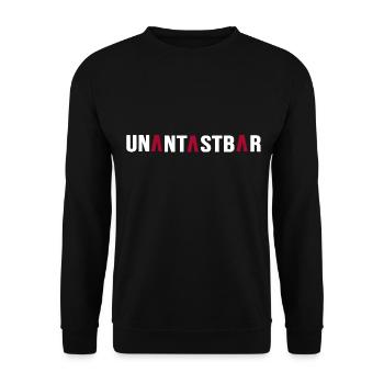agent unantastbar undercover cool chef - Unisex Pullover - Schwarz - Vorne - Alina (178cm) & Michal (187cm)