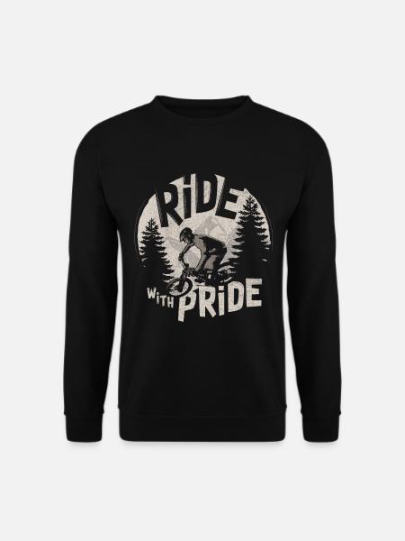 Stolzes MTB Mountainbike Downhill Enduro Geschenk - Unisex Pullover - Schwarz