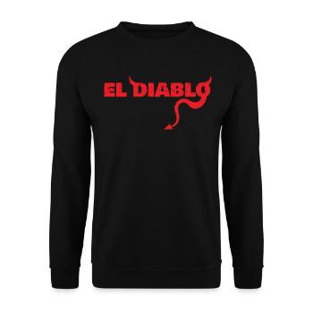 Halloween El Diablo - Unisex Sweatshirt - black - Front - Alina (178cm) & Michal (187cm)