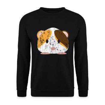 Cute Animals - Unisex Pullover - Schwarz - Vorne - Alina (178cm) & Michal (187cm)