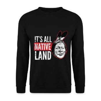 Indiens - C'est toute la terre natale - Sweat-shirt Unisexe - noir - Devant - Alina (178cm) & Michal (187cm)