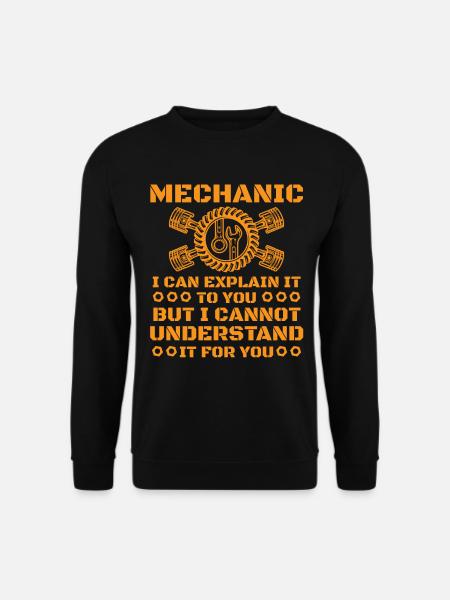 Mechaniker - Unisex Pullover - Schwarz