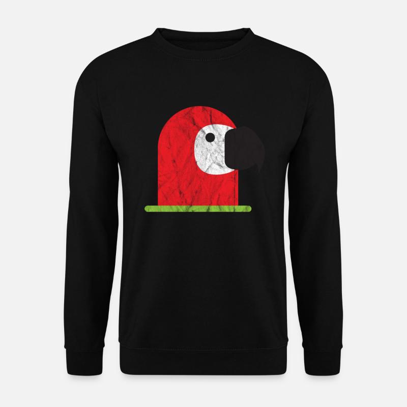 Netter Tier-Papagei - Unisex Pullover - Schwarz
