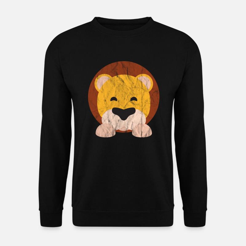 Cute animal lion - Unisex Sweatshirt - black