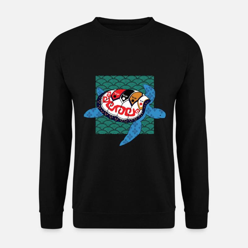 Global nomad turtle - Unisex Sweatshirt - black