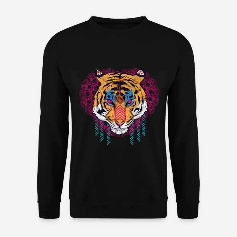 Global nomad tiger - Unisex Sweatshirt - black