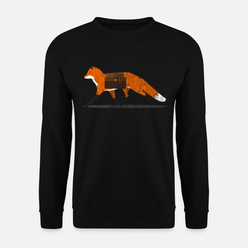 Tiere Fuchs - Unisex Pullover - Schwarz