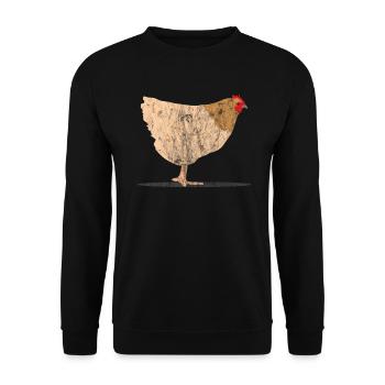 Poulet Animaux - Sweat-shirt Unisexe - noir - Devant - Alina (178cm) & Michal (187cm)