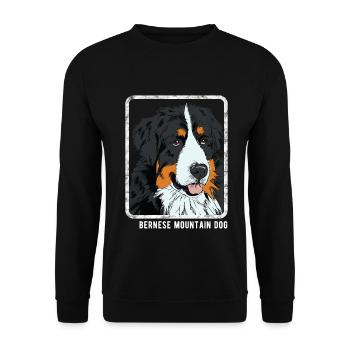 Chiens - Bouvier Bernois - Sweat-shirt Unisexe - noir - Devant - Alina (178cm) & Michal (187cm)