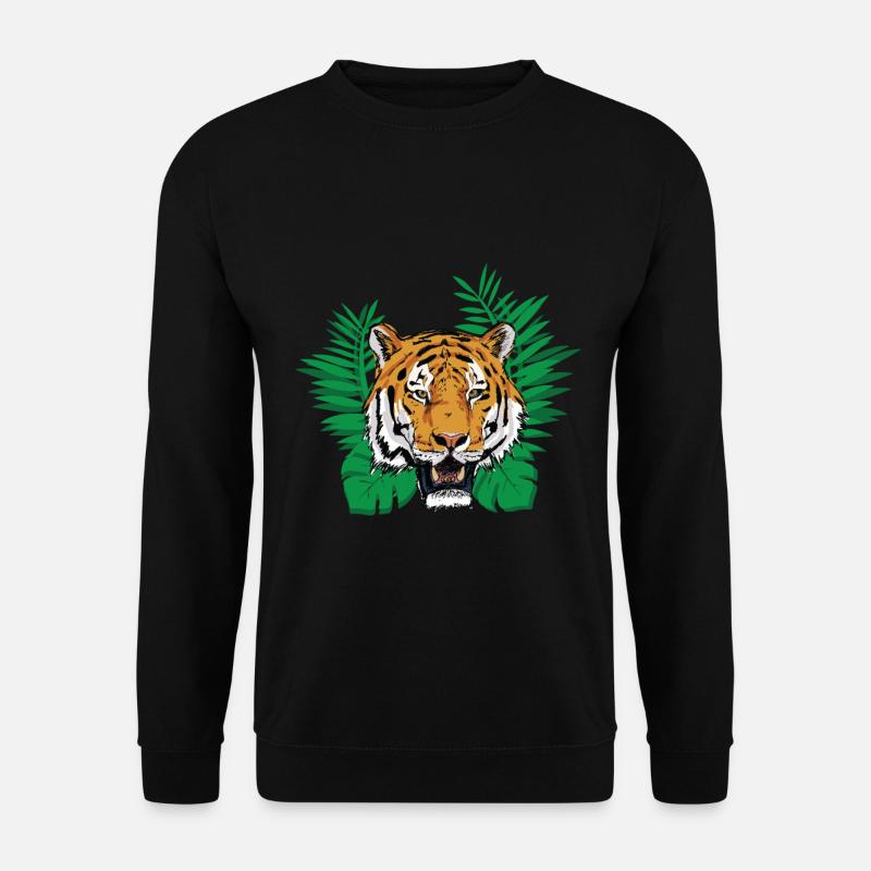 Deep jungle - tiger - Unisex Sweatshirt - black