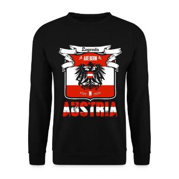 Austria Styria - Unisex Sweatshirt - black - Front - Alina (178cm) & Michal (187cm)
