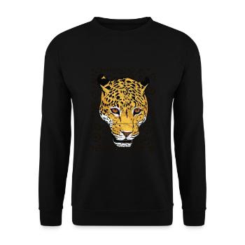 Tiefer Dschungel - Unisex Pullover - Schwarz - Vorne - Alina (178cm) & Michal (187cm)