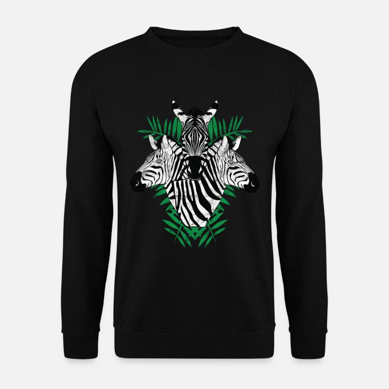 Deep jungle - zebra - Unisex Sweatshirt - black