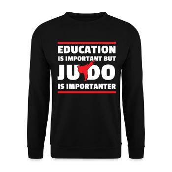 Le judo est important - Sweat-shirt Unisexe - noir - Devant - Alina (178cm) & Michal (187cm)