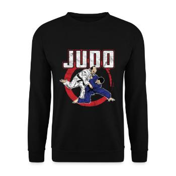 judo - Sweat-shirt Unisexe - noir - Devant - Alina (178cm) & Michal (187cm)