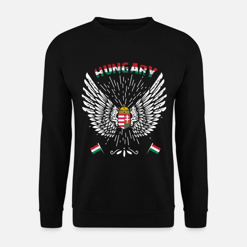 Ungarn - Unisex Pullover - Schwarz