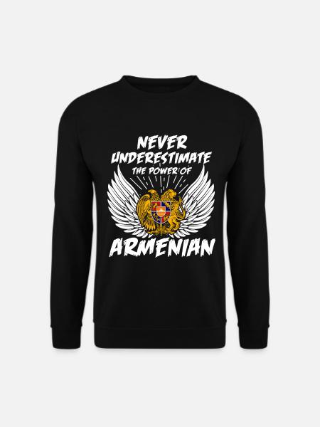 Armenien - Unterschätze nie die Armenier - Unisex Pullover - Schwarz