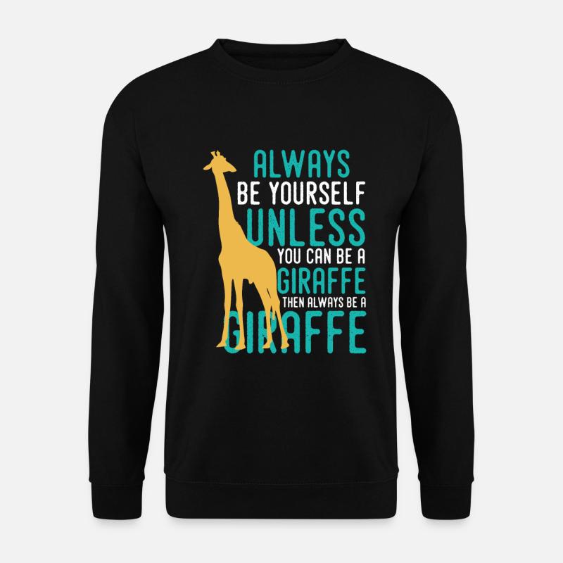 Giraffe | Giraffen | Safari - Unisex Pullover - Schwarz