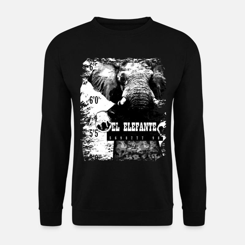 Elephant mammal elephant gift - Unisex Sweatshirt - black
