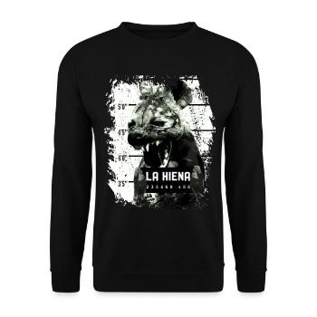 Hyena | Prison picture | prison - Unisex Sweatshirt - black - Front - Alina (178cm) & Michal (187cm)