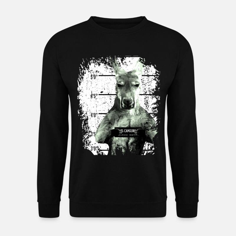 Prison kangaroo marsupial funny - Unisex Sweatshirt - black