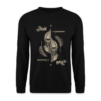 mittelalter Festival mittelfristig Markt Geschenk - Unisex Pullover - Schwarz - Vorne - Alina (178cm) & Michal (187cm)