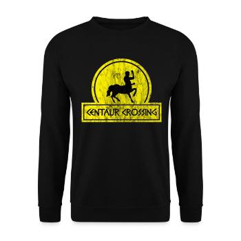 Centaur Centaurus griechische Mythologie Geschenk - Unisex Pullover - Schwarz - Vorne - Alina (178cm) & Michal (187cm)
